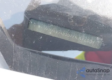 2007 BMW 328I z USA, uszkodzony, nr VIN WBAVA33577KX72857